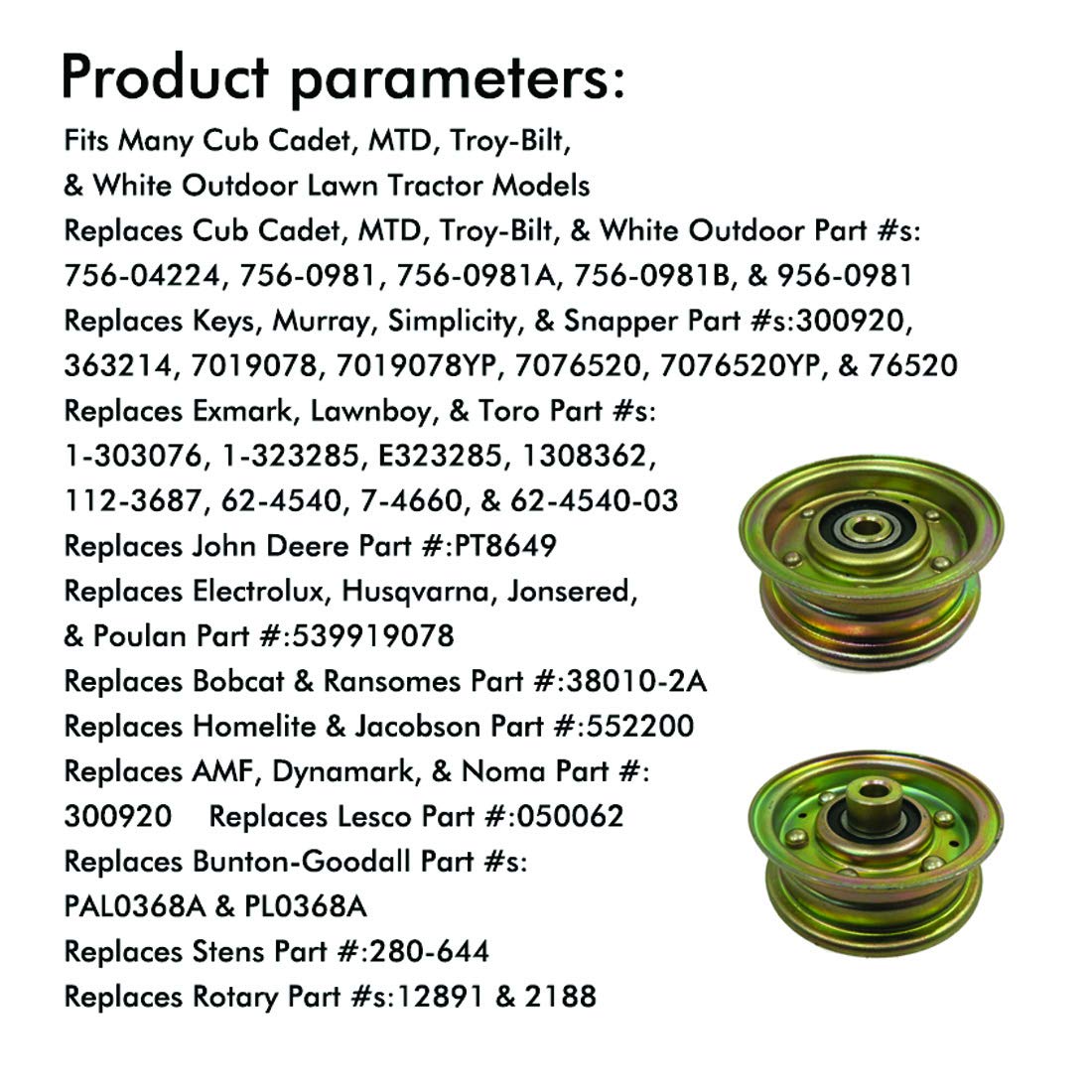 Puleggia Per Falciatrice Cub Cadet MTD - Ricambio 756-04224, 7.9x7.9x2.8cm, Metallo - Foto 7