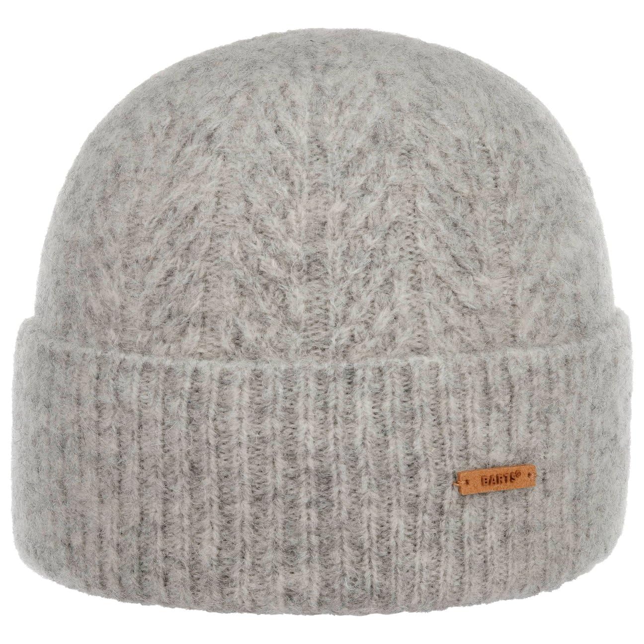 Barts Calmela Alpaca Beanie Hat Wool with Cuff (One Size - Light Grey)