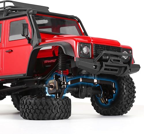 Miniatura 6 de COOWOO Juego de piezas de actualización RC para 118 TRX-4M RC Crawler Cars, incluye nudillos de dirección, bloques de ruedas y enlace de dirección,