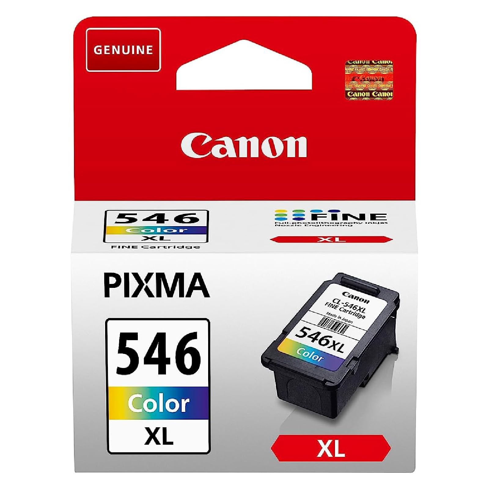 Canon Cartucho de Tinta Color de Alto Rendimiento CL-546XL Original - Imprime hasta 300 Páginas A4 (1 Cartucho) - Compatible con Impresoras PIXMA