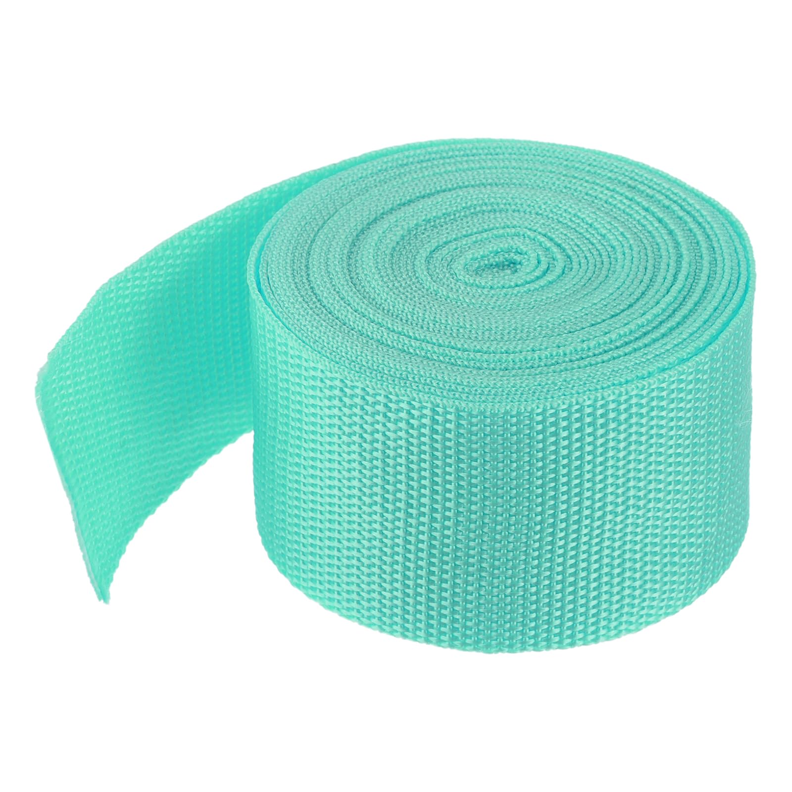 MECCANIXITY Lightweight Polypropylene Webbing Strap 2" 5 Yard Backpack Strapping Band Turquoise Green for Outdoor Luggage Cargo Straps
