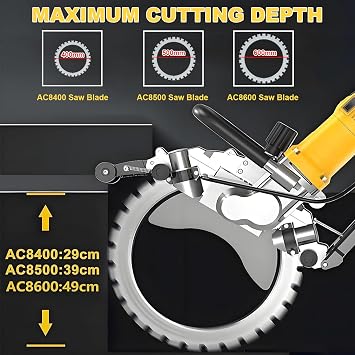 Electric Wall Groove Machine, 5000w Concrete Cutting Machine, With Intelligent Water Pump, Wet Dust-Free System, Suitable For Reinforced Concrete, Ceramic Tile, Red Brick Wall 400