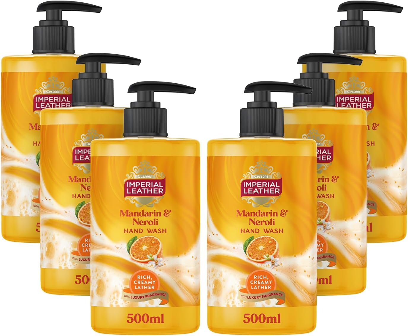 Imperial Leather Mandarin & Neroli Liquid Hand Wash Soap 6 x 500ml