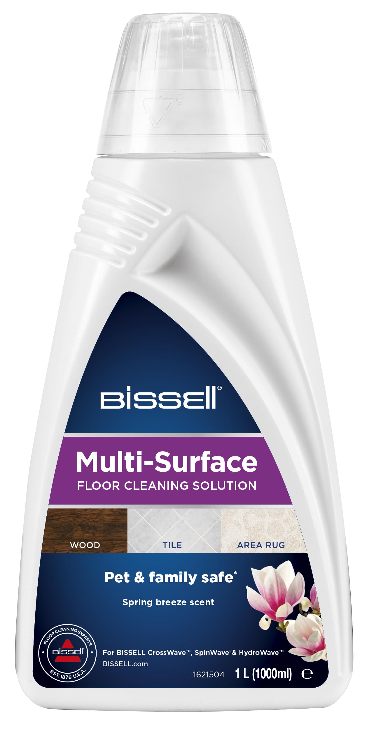 Bissell 1 CrossWave Kit Original, Solución de Limpieza Suelos 2 x 1 L x Cepillo multisuperficie x Filtro, 2815, Mix