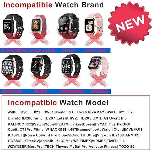 Miniatura 3 de Paquete de 3 Cargador de reloj inteligente, cable de carga USB magnético de 3.3 pies para Letsfit Willful YAMAY SW023 ID205L SW021 ID205U ID205S