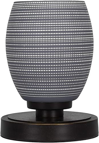 Miniatura 7 de Luna - Lámpara de mesa con 1 luz en negro mate (51-MB-426)