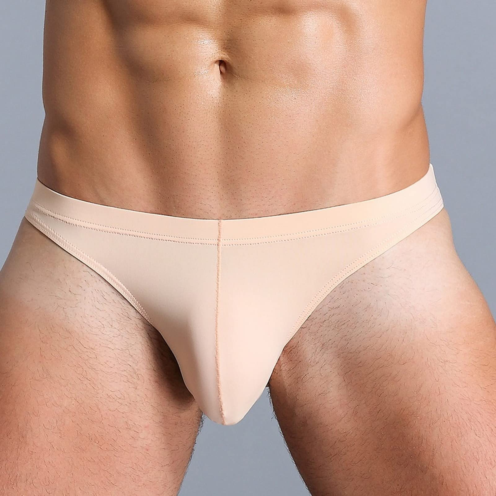 Faringoto Slip Ultra léger et Respirant en Soie glacée pour Homme en Micro Maille Respirante pour se détendre la Nuit