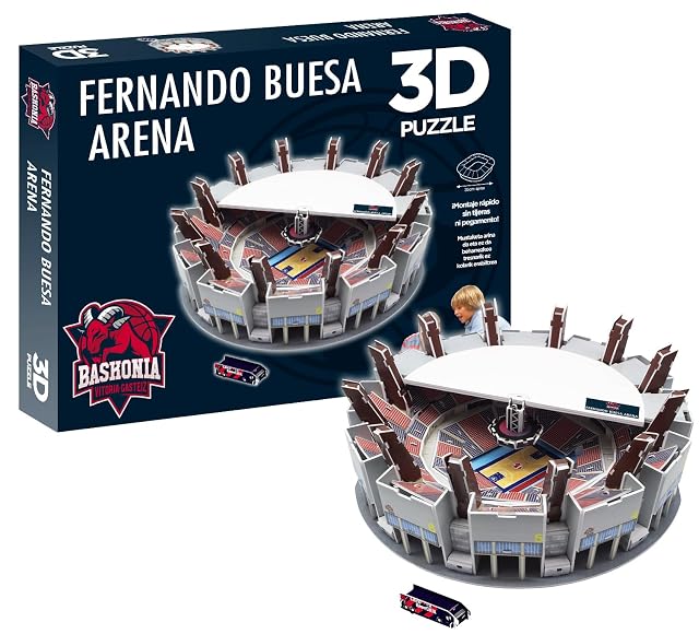 Foto 3 de 3 de BANDAI - Puzzle 3D Fernando Buesa Arena (Producto Oficial Saski Baskonia S.A.D.) Figura de colección…