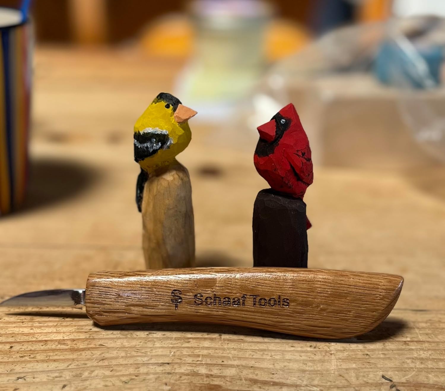 Wood Carving Kit, Deluxe 5pc Whittling Knife Set with Razor-Sharp Knives, Spoon Carving Knife, Wood Whittling Kit for Beginners and Adult Crafts