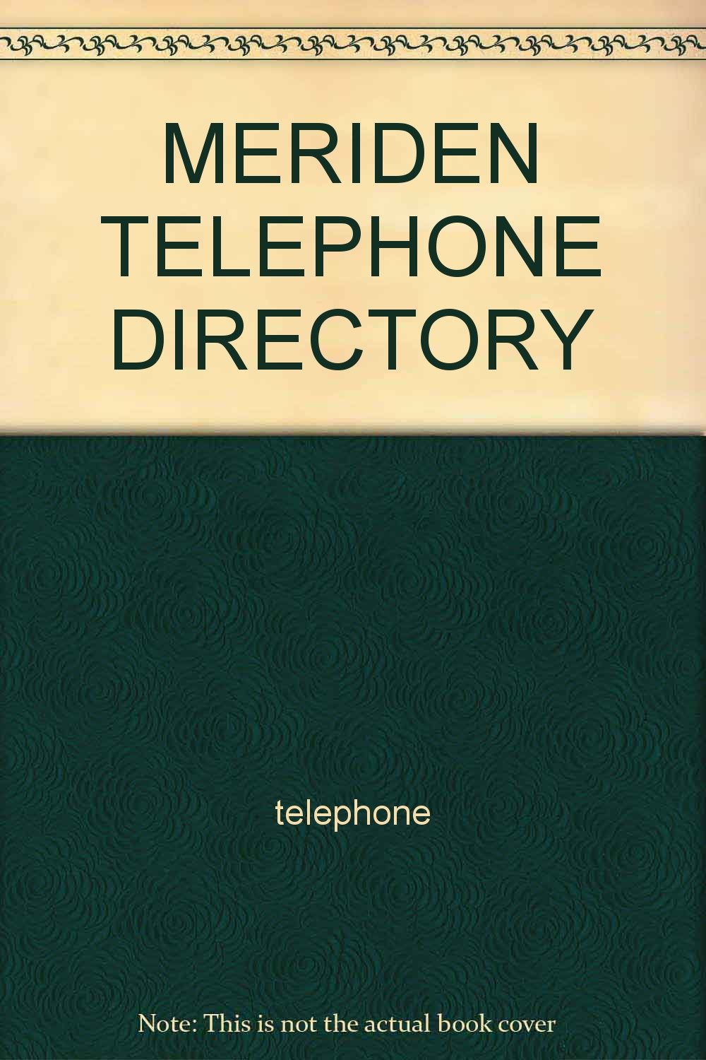 MERIDEN TELEPHONE DIRECTORY TELEPHONE Books