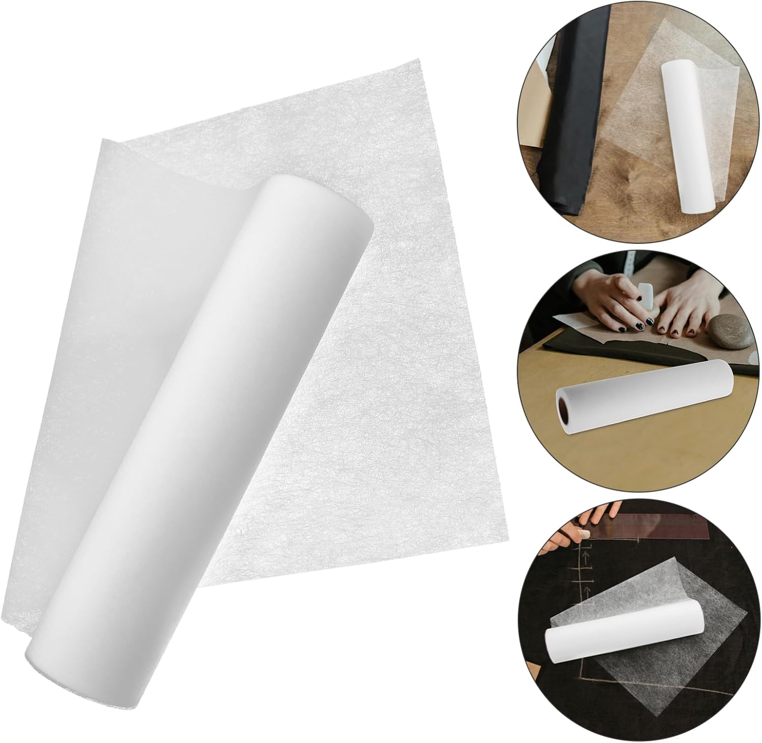 DIYEAH Double-Sided Fusible Interfacing for Sewing Quilting and Crafting Lightweight Non-Woven Adhesive Fabric for DIY Projects and Garment Accessories