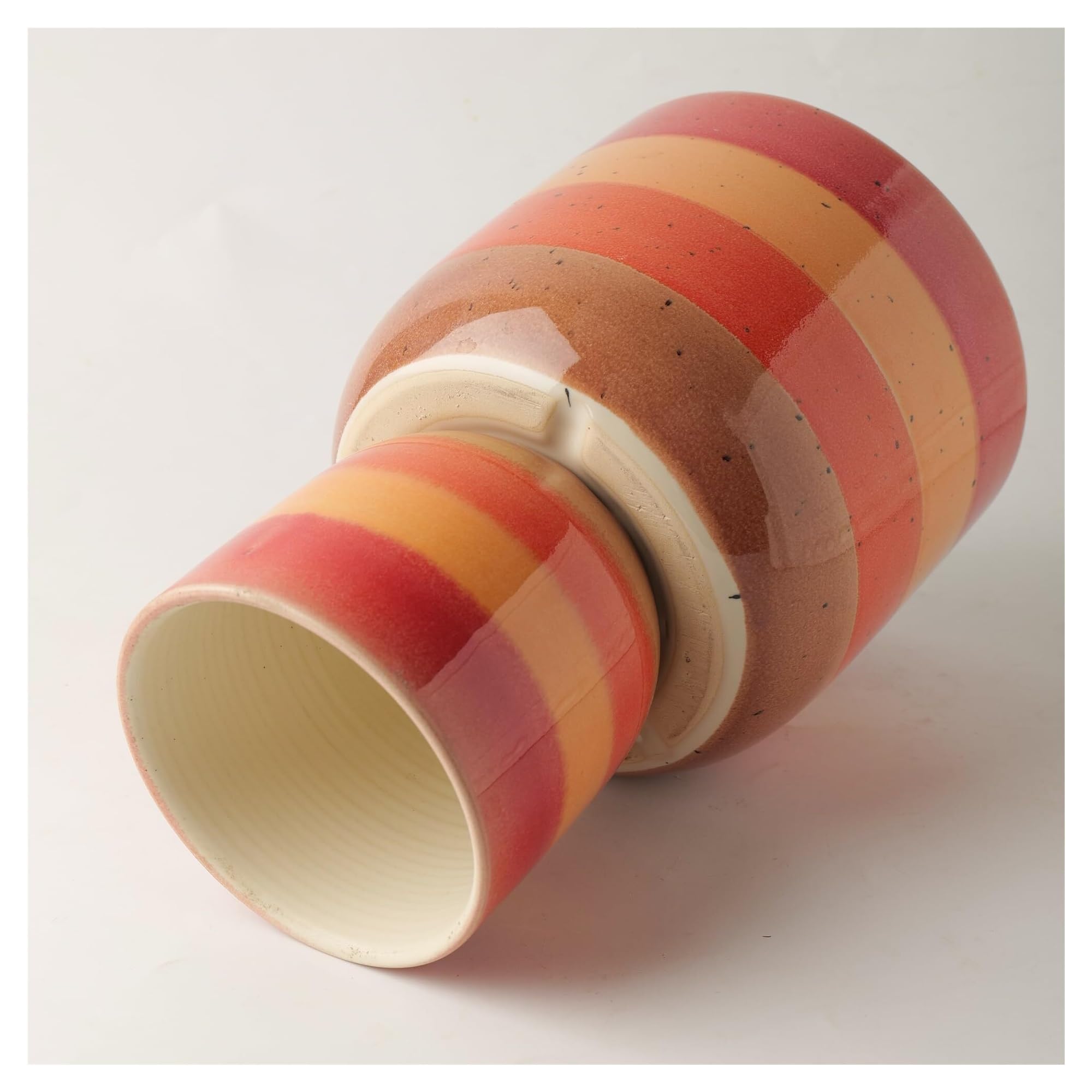 Donice ogrodowe Ceramiczna donica na rośliny z otworem drenażowym Nowoczesna dekoracyjna pomarańczowymi kwiatami soczystą orchideę ozdobne