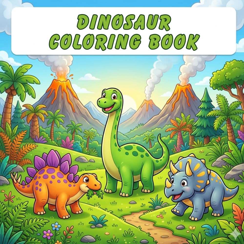 Dinosaur Coloring Book: Knowing about the types of dinosaurs