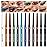 12 Colors Shimmer Eyeliner Pen Set, Waterproof, Long-Lasting, Glitter Eyeliner for Bold Eye Makeup, Metallic Glitter Finish, Eye Liner For Older Women, lapiz de ojos delineador de ojos contra el agua