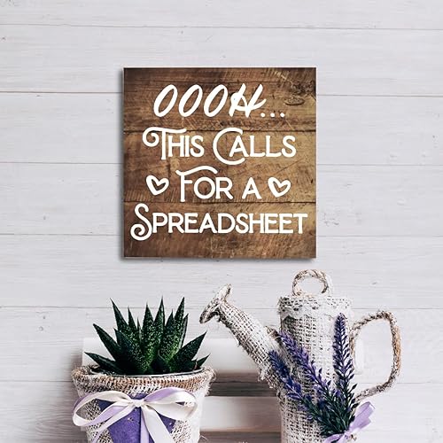 Miniatura 5 de Decoración de oficina, placa de madera de 6.2 x 6.2 pulgadas, letrero de oficina estilo granja, letrero decorativo de madera para oficina, humor de