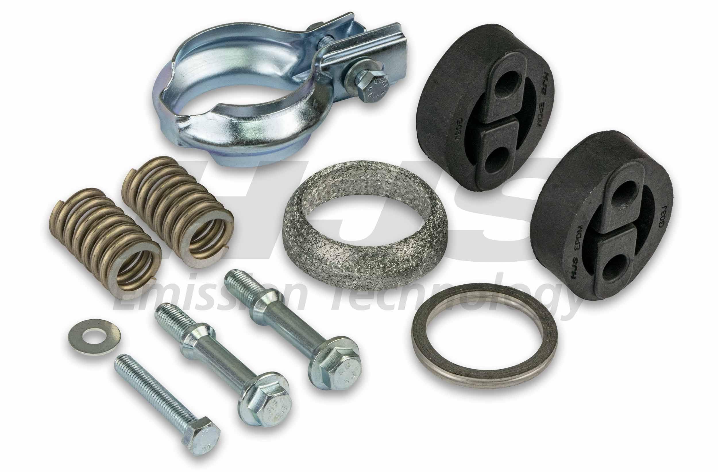 HJS 82 48 7733 Kit d'assemblage, catalyseur | Compatible avec: TOYOTA YARIS, YARIS VERSO
