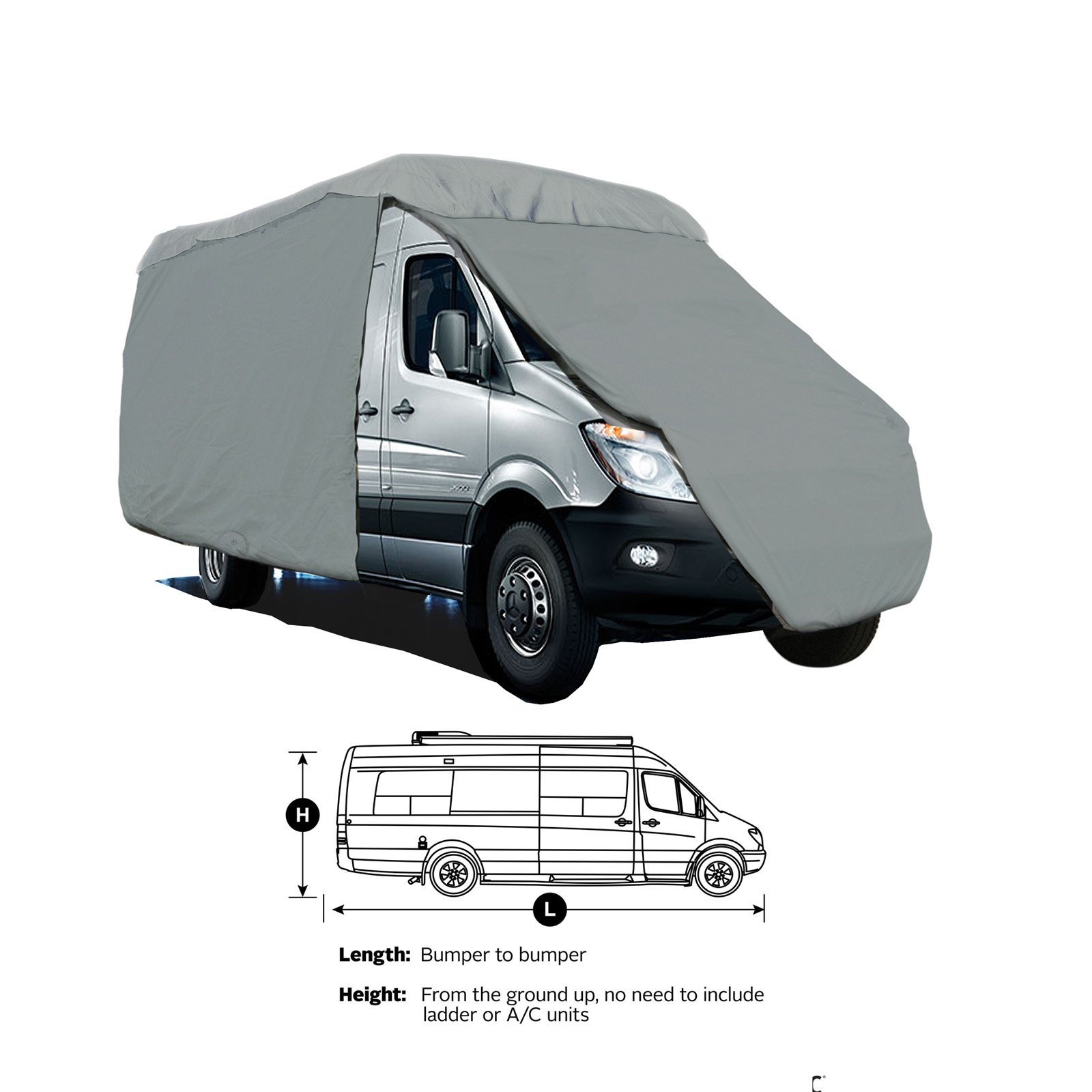 SavvyCraft 4-Layer Mini Van Cover Fits up to 19'L