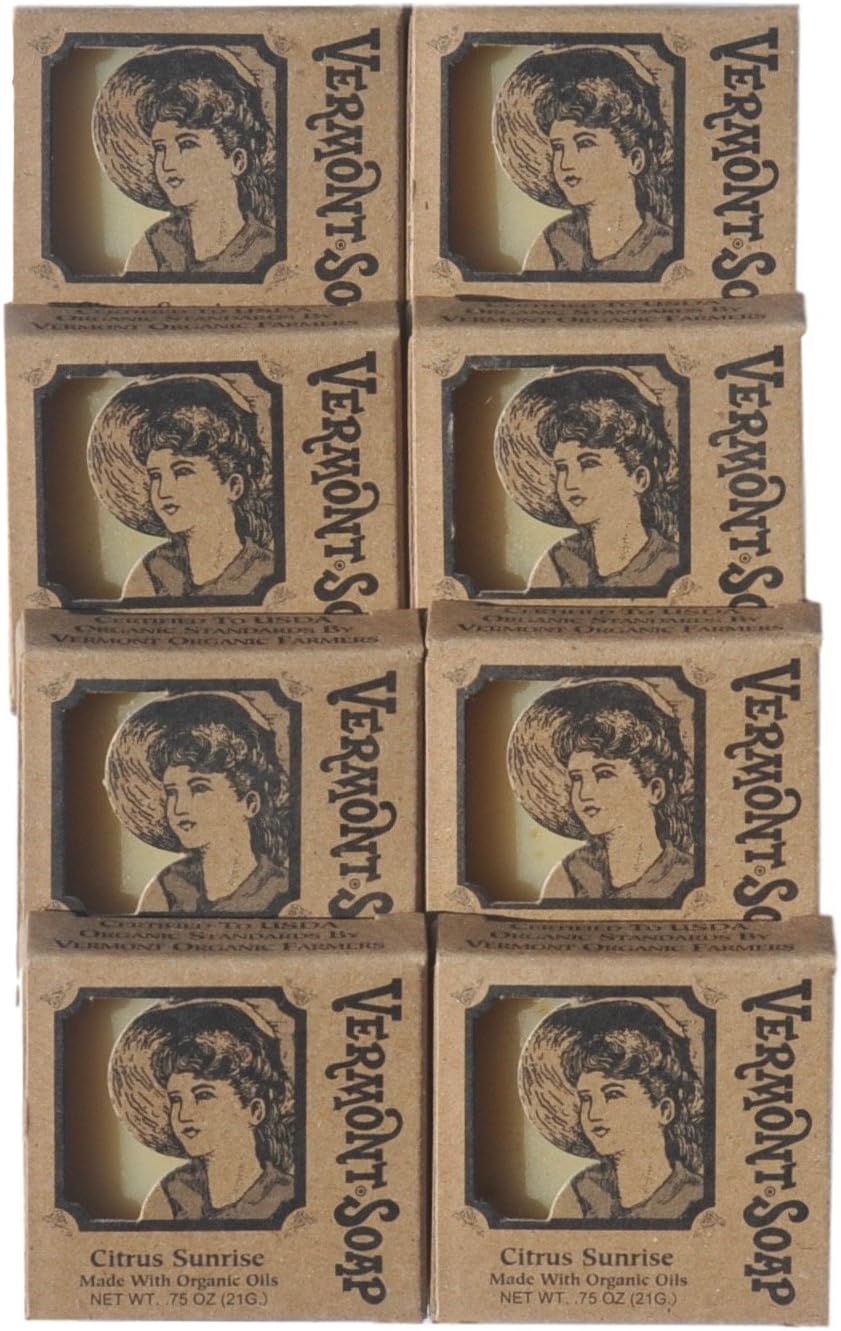 Organic Citrus Sunrise Sample Soaps Vermont Store (Set of 8)