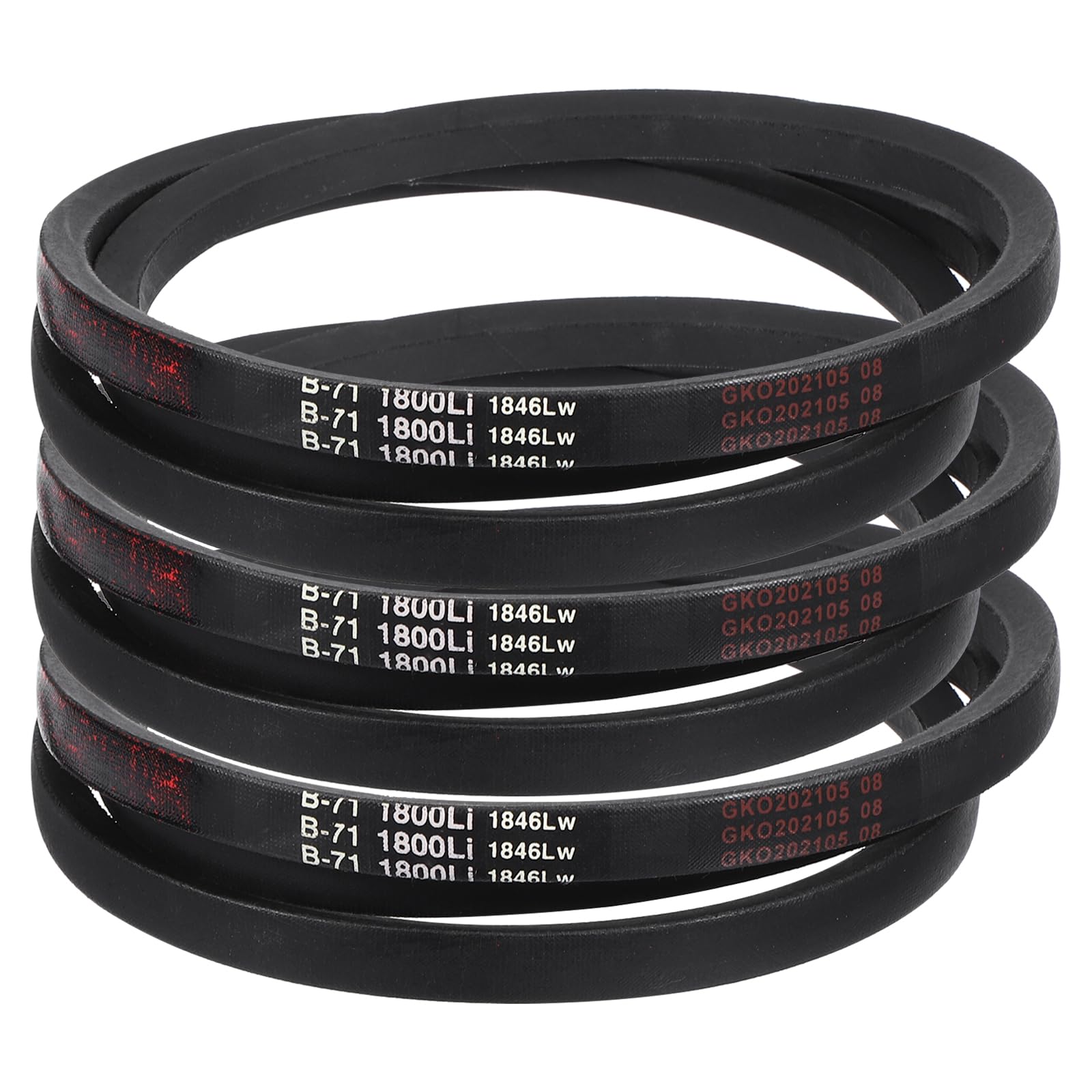 uxcell 3 Pack B45 Classic Wrapped V-Belt, 48" Outside Circumference Wrapped Industrial Rubber V-Belt B Profile V-Belt for Industrial Machinery Equipment, Black — Amazon image 28