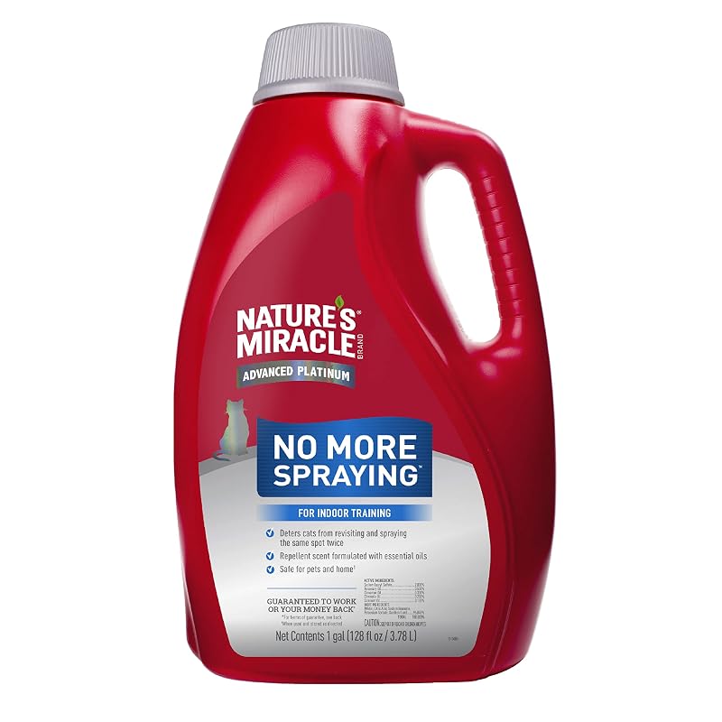 Repelente spray para gatos com óleos essenciais Nature's Miracle P-98405 3,84 L