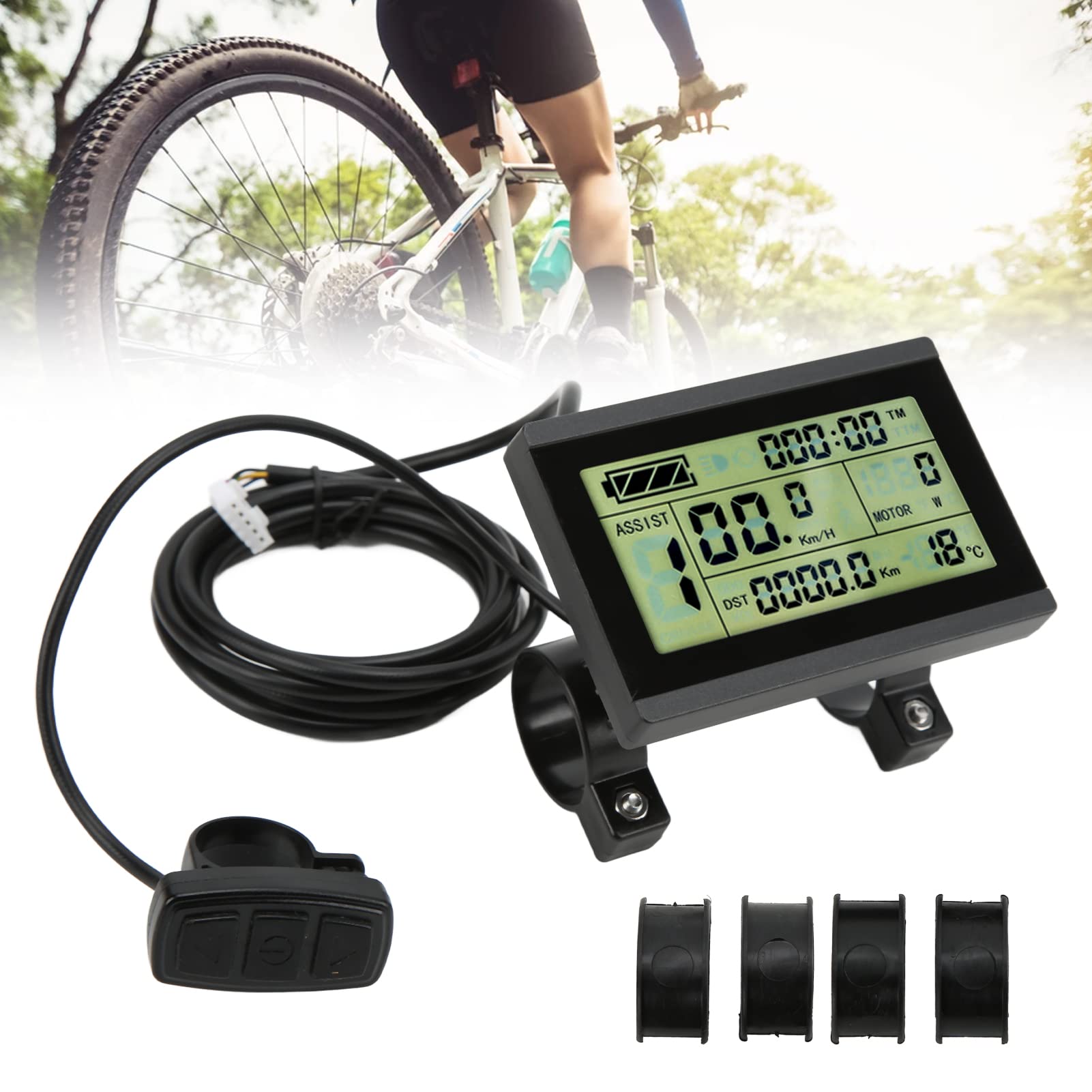Display per bici elettrica, display LCD3 con connettore per computer da ciclismo, controller KT per ciclisti, pendolari e appassionati di fitness