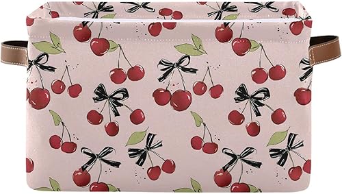 Miniatura 14 de ALAZA Caja de almacenamiento plegable con diseño floral de rosas vintage con asas para estantes, armario, sala de estar, dormitorio, oficina