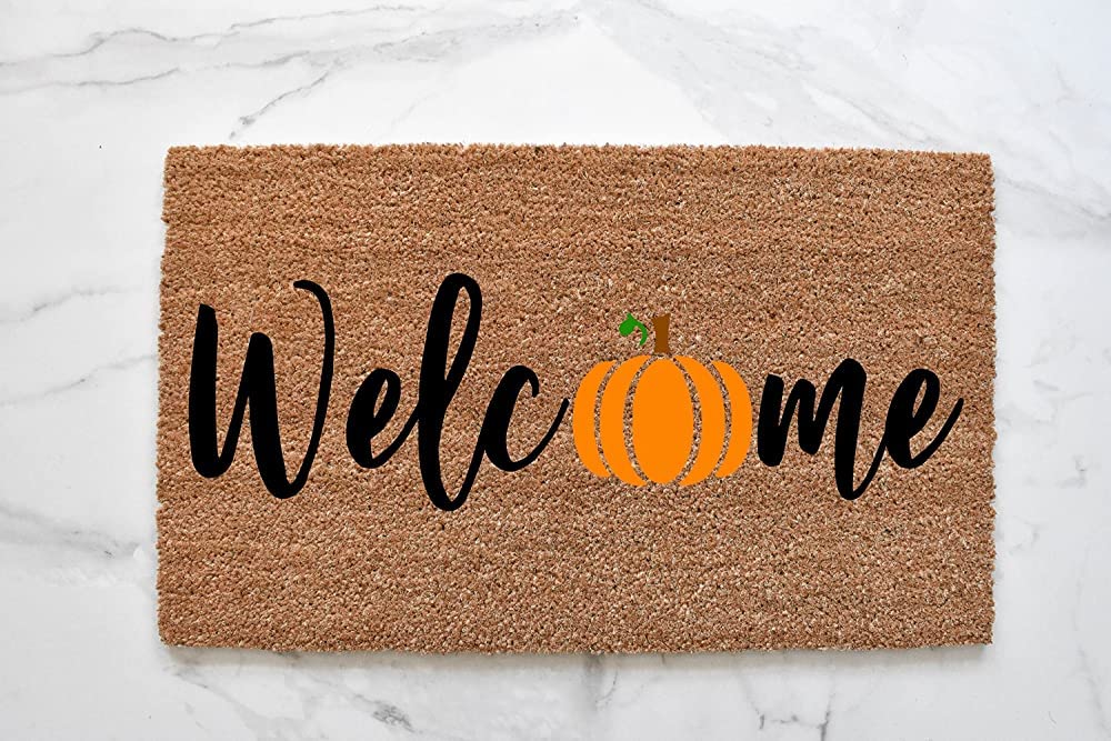 Welcome Cute Fall Decoration Non Slip Floor Mat (24x16 Inch) — image 1
