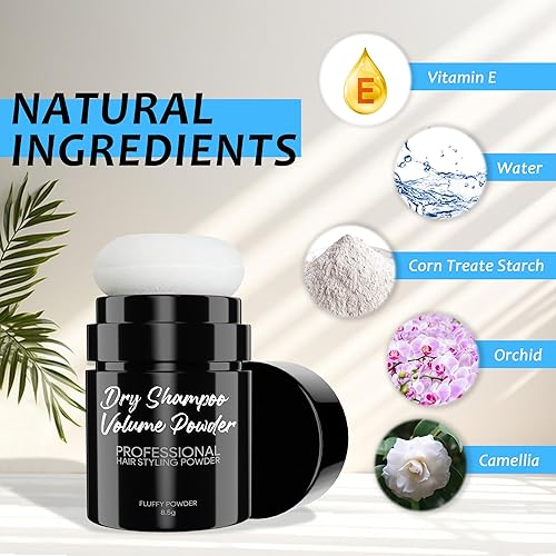 Miniatura 3 de Aethland Champú en polvo seco, polvo para peinar, polvo seco para el cabello, mantiene el cabello suave y esponjoso todo el día, sin ensuciar,