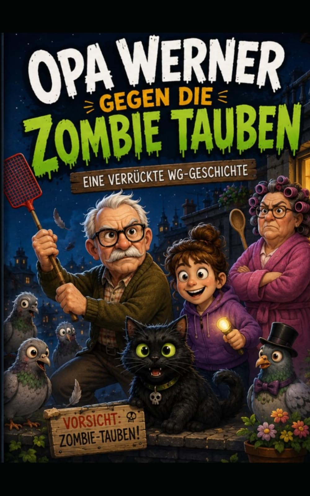 Opa Werner gegen die Zombie Tauben: Eine verrückte WG - Geschichte