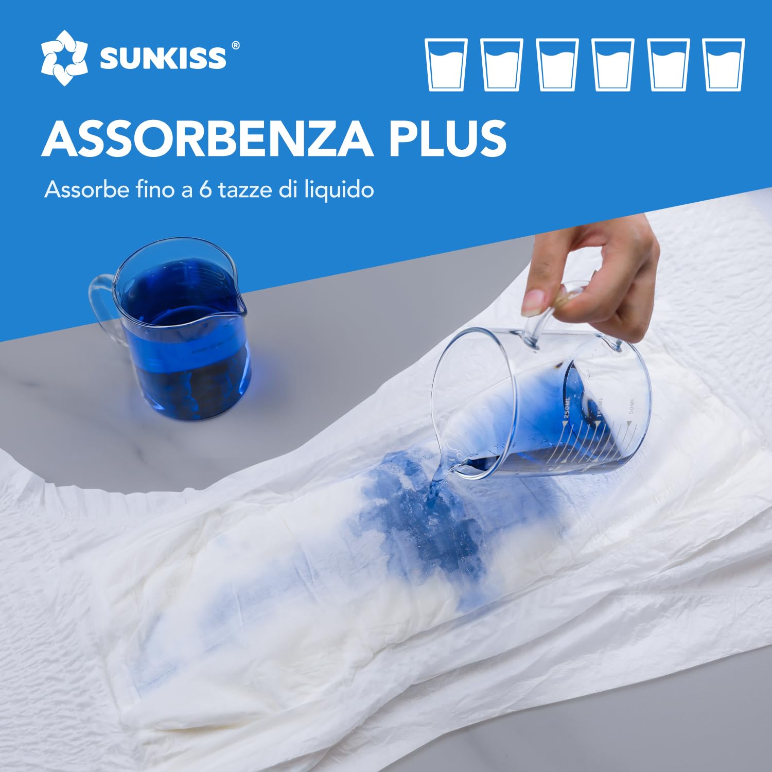 SUNKISS TrustPlus Pannolone a Mutandina Massima Assorbenza, per Adulti per Incontinenza e Post Parto, per Anziani, Uomini e Donne, Unisex, Protezione della Perdita, XL, 16 Unità