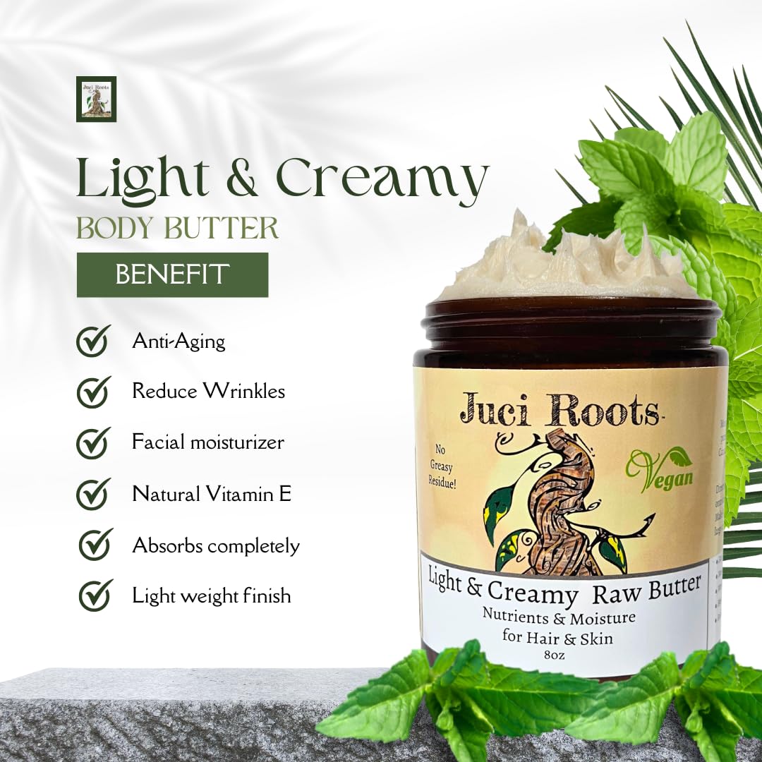 Hydrating Shea Body Butter for Soft and Smooth Skin, Chemical free 8oz