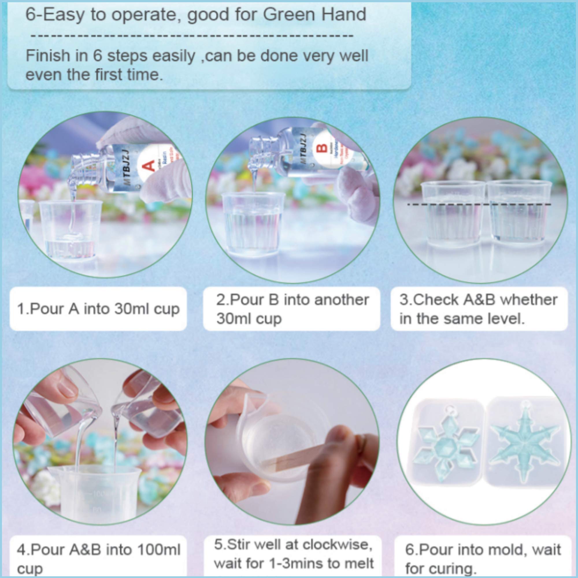 Buy FUNKY CRAFT Epoxy Resin Kit Resin Kits for Beginners 16oz, Resin