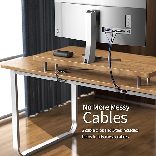 Vista 67 de Delamu Paquete de 2 Solución de Gestión de Cables Segura y Ordenada - Protege a Niños y Mascotas con Gestión de Cables para Hogar y Oficina Bajo