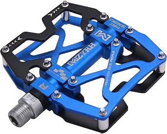 Mountain Bike Pedals, Ultra Strong Colorful CNC Machined 9/16 Cycling Sealed 3 Bearing Pedals