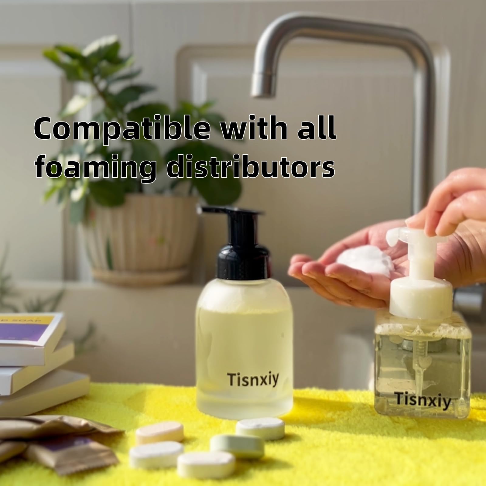 Ricariche di sapone schiumoso per le mani – 12 unità – 96 once liquidi (12 x 8 once liquidi) – Ricambio ecologico – delicato per le mani e rispettoso dell'ambiente – senza profumo
