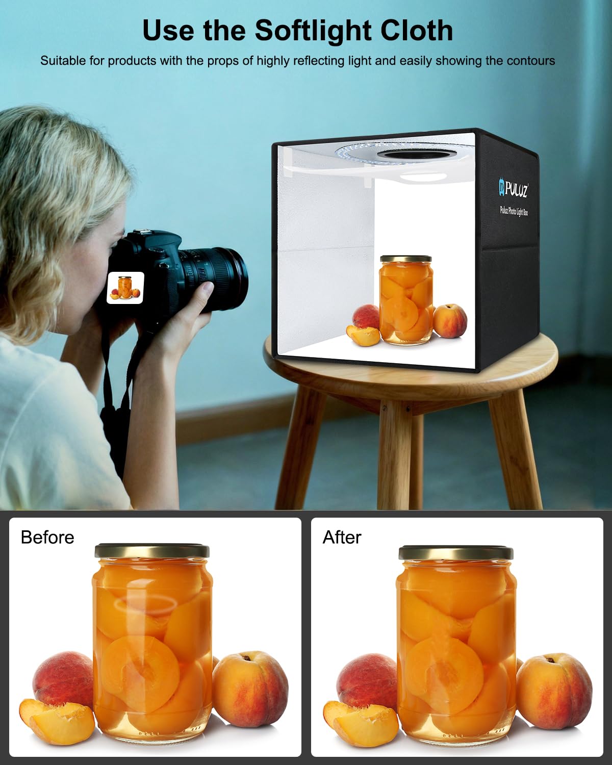 Amazon | PULUZ フォトスタジオボックス 40cm 折りたたみライト