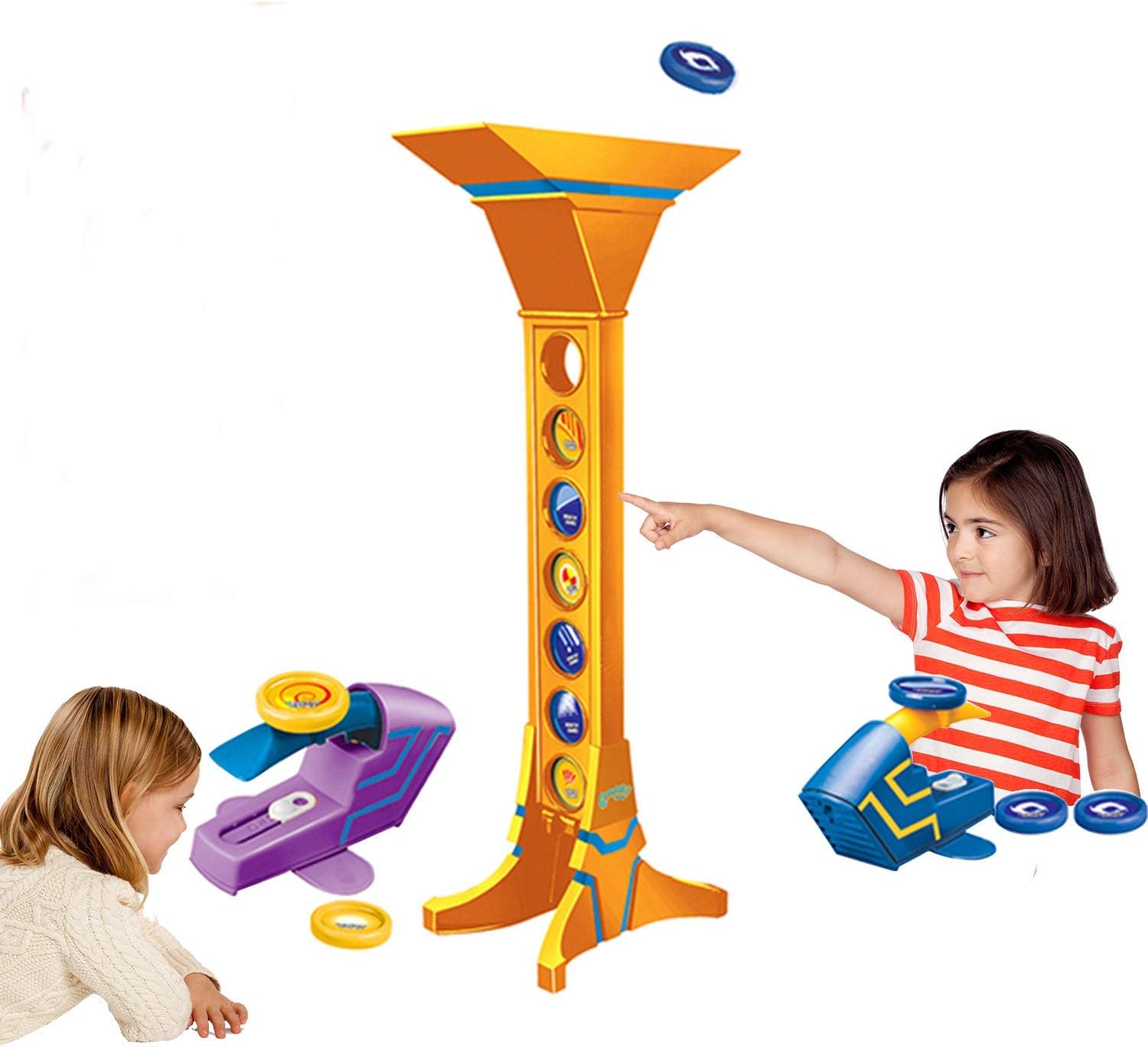 Kiddale Coin Launcher, Funny Indoor Board Game for Kids(Above Age 5-15 Years), Adults and Family Yellow