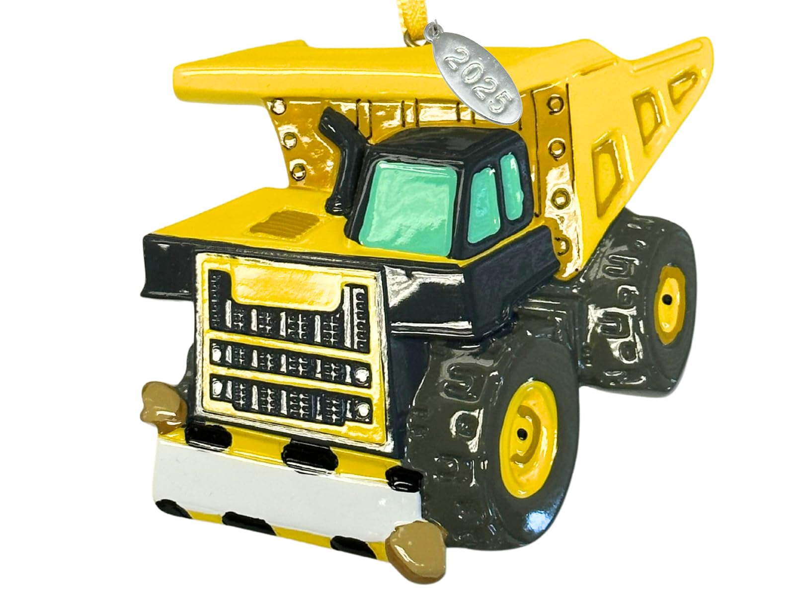 Dump Truck Ornament Gift For Kids Can Be Personalized at Home, Dump Truck Christmas Tree Ornaments or Construction Themed Gifts For Boys with Year