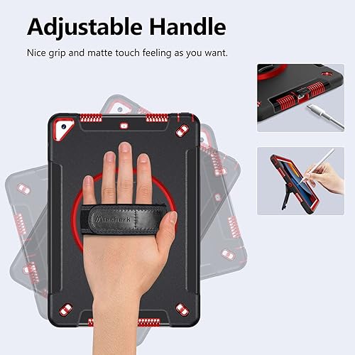 Miniatura 4 de Miesherk Funda para iPad 10.2 9 generación 2021 cubierta resistente a prueba de golpes de grado militar para iPad de 10.2 pulgadas 2021 - Soporte