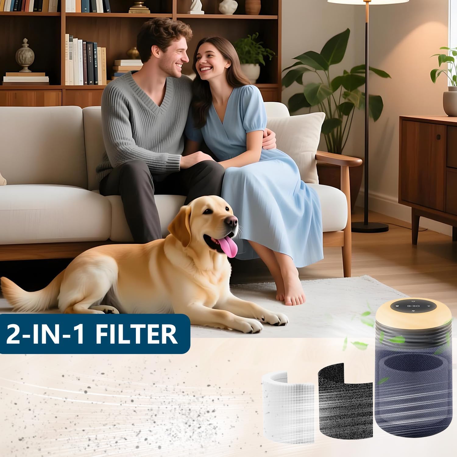 Replacement filter for Air Purifier,Compatible with Blueair 113685 Air Purifier,H13 True HEPA,2Pack. - Image 6