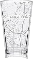 Vista 59 de ALBUQUERQUE NEW MEXICO Engraved City Street Map Beer Pint Glass Perfect Drinking Gift Idea & Unique Decor!