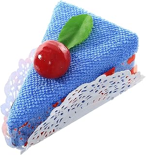 فوط للتنظيف على شكل كيكة، 2 قطعة - ازرق فاتح، مايكرو فايبر، Small