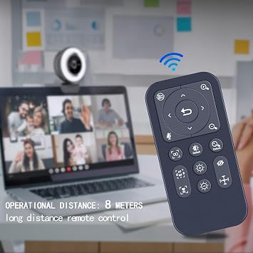 New Replacement Remote Control Compatible for Angetube 863Plus 2K Streaming Webcam with Ring Light
