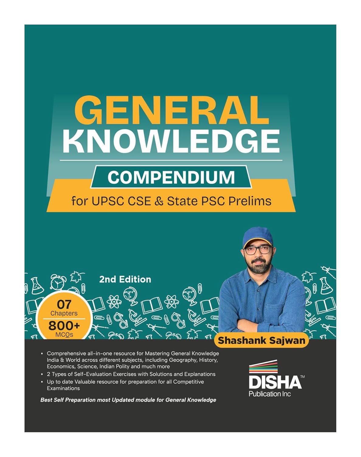 Disha General Knowledge Compendium for UPSC CSE & State PSC Prelims & Mains 2nd Edition | GK Book 2026 for Civil Services by Shashank Sajwan