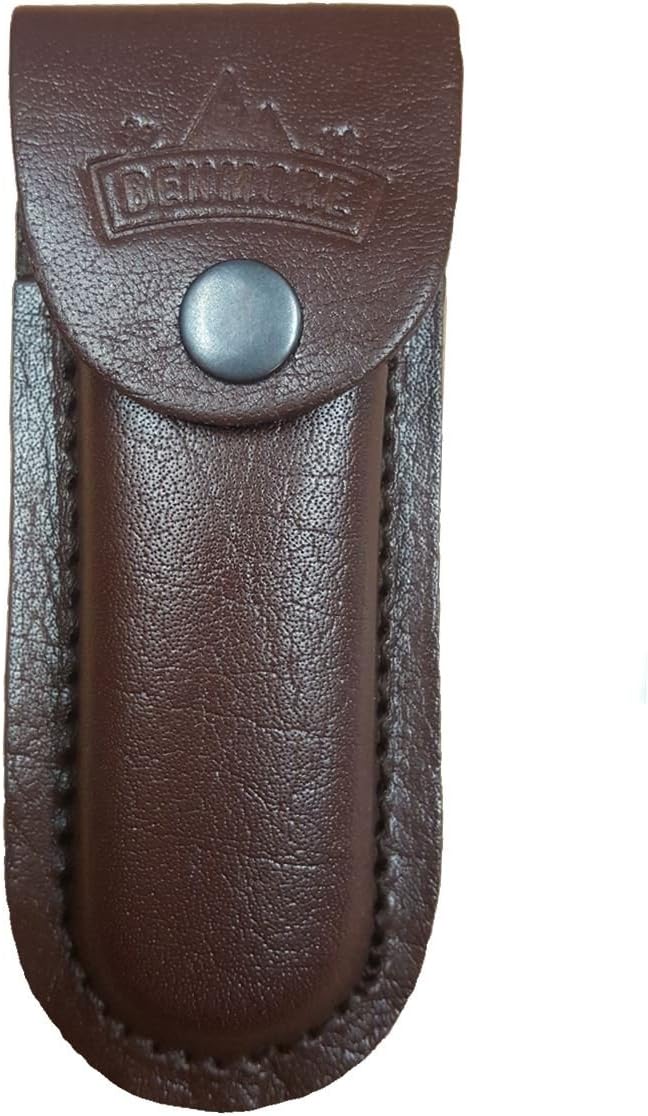 Authentic Benmore Quality Brown Leather 5'' Multi Tool Belt Pouch with Snap Button