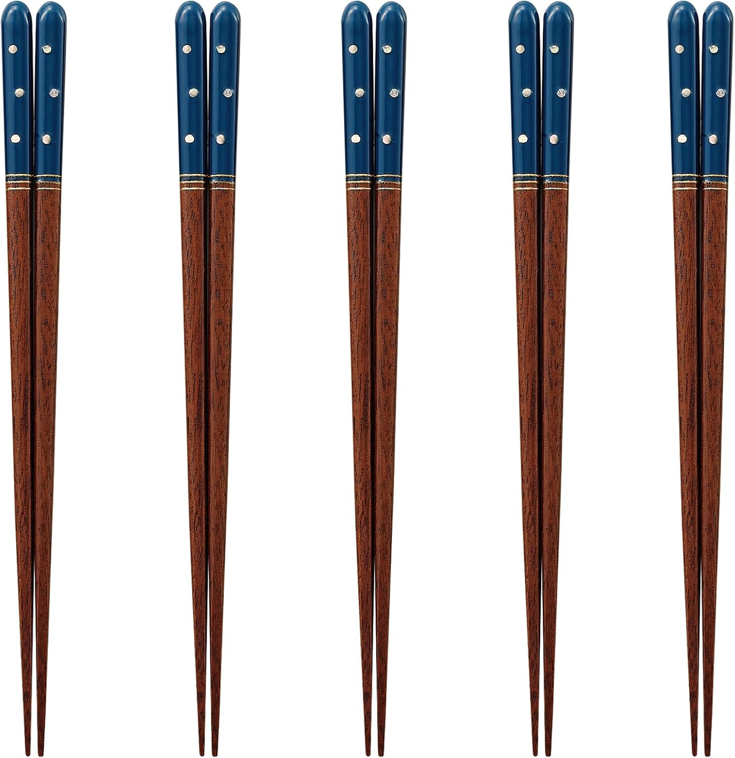 J-kitchens PID593624 Japanese Chopsticks, Set of 5 Pairs, Material: Wood, Chopsticks, Made in Japan