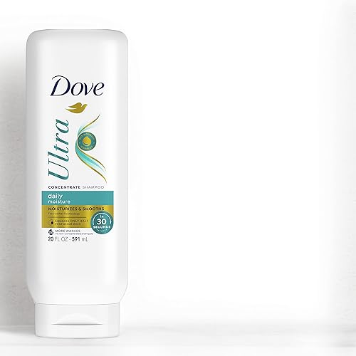 Miniatura 13 de Dove Champú concentrado de humedad ultra diario para cabello seco hidrata y suaviza en 30 segundos, tecnología Ultra-Lather y 2 veces más lavados,