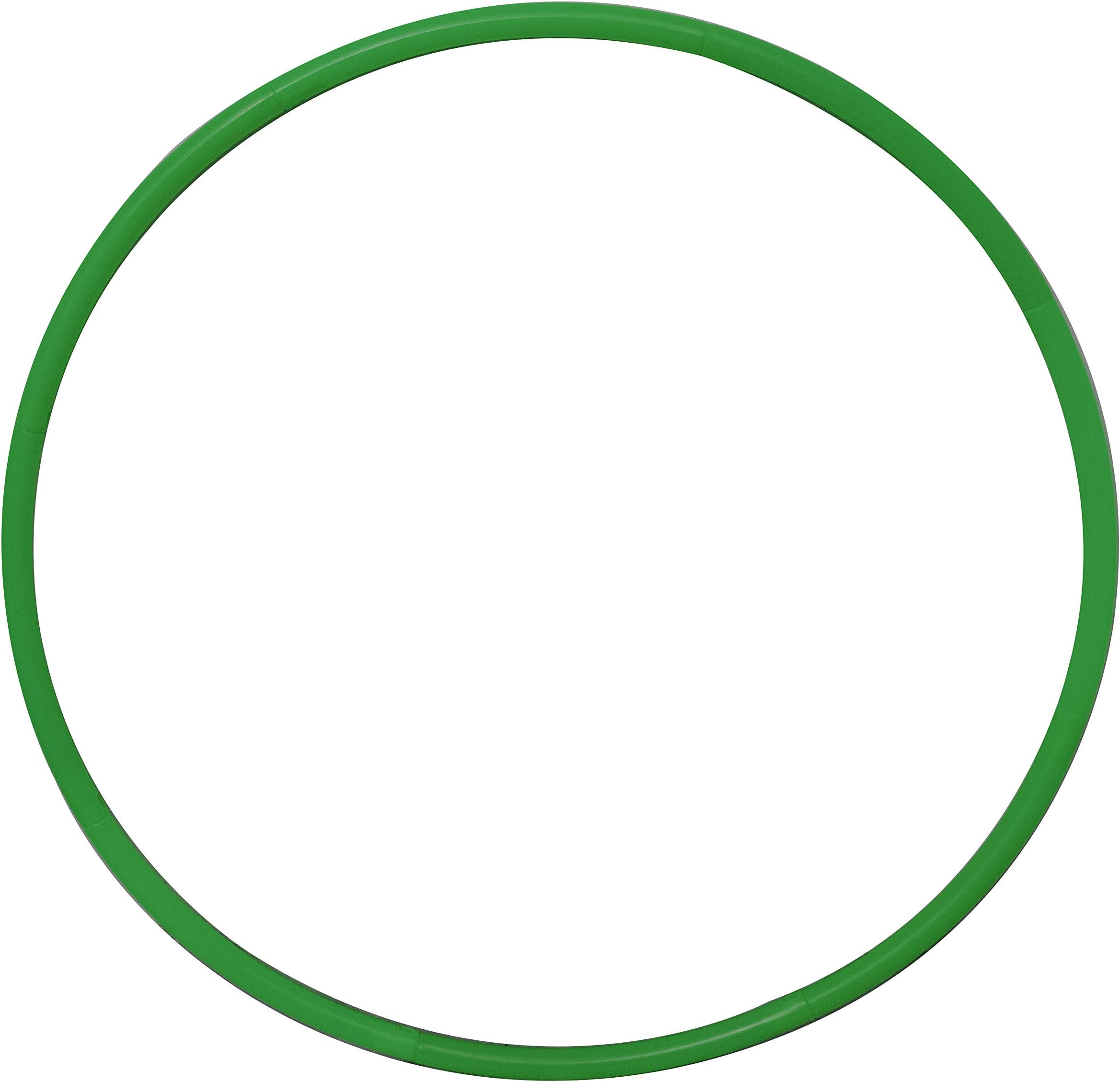Toy Cloud Adults 8 Interlock able Pieces Octa Design Premium Adjustable Hula Hoop Ring for Exercise (4 Size, 18-29 Inch, Green)