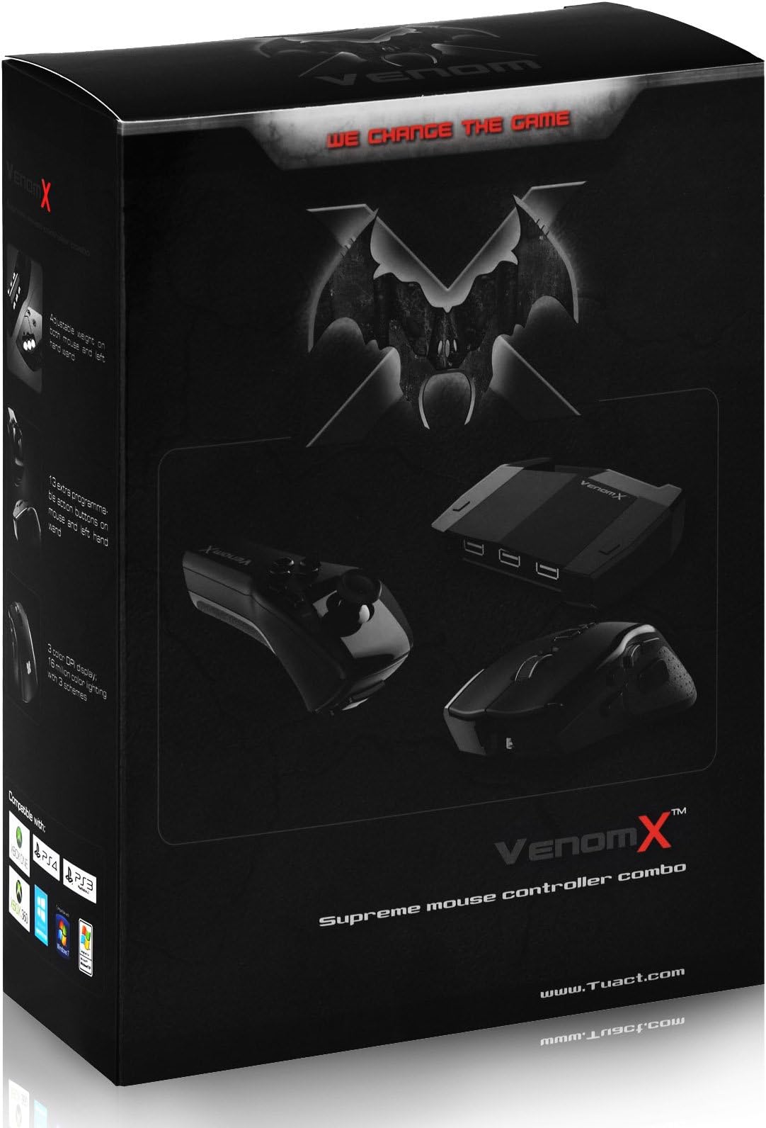 Tuact Venom X Plus Supreme FPS Mouse Controller Combo
