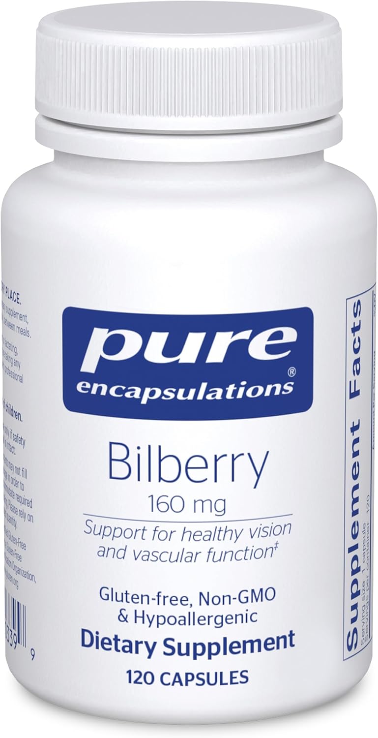 Pure Encapsulations Bilberry 160 mg | Supplement to Support Strength and Function of Visual and Vascular Systems* | 120 Capsules